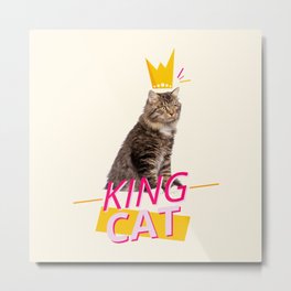 King Cat Metal Print