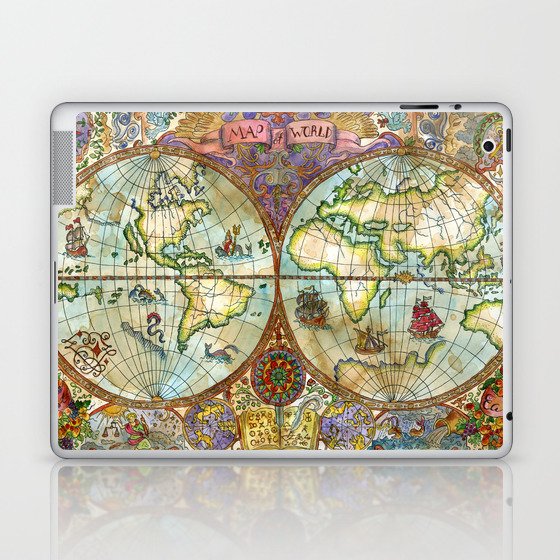 Map of the World Laptop & iPad Skin