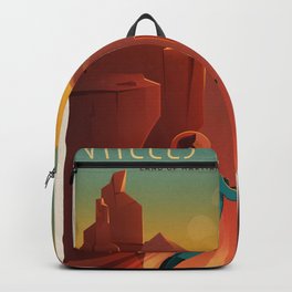 Vintage Adventure Travel Olympus Mons Awaits Backpack | Vector, Mons, Travelposter, Marslandscape, Typography, Adventure, Curated, Mars, Ultimate, Digital 