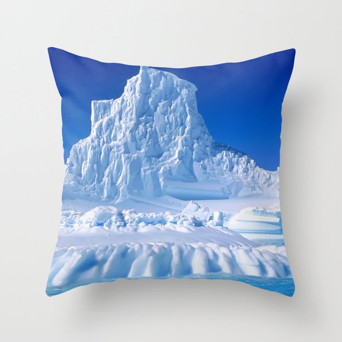 Patagonia Iceberg Mountain, Argentina color photograph - photography Throw Pillow
