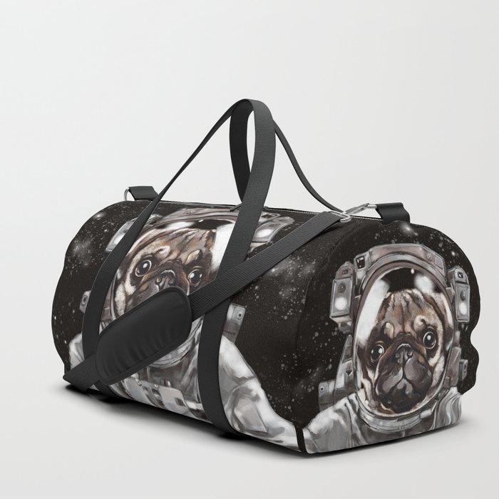 Astronaut Pug Selfie Duffle Bag