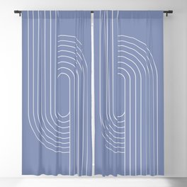 Oval Lines Abstract V Blackout Curtain