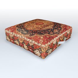 Seley 16th Century Antique Persian Carpet Print Outdoor Floor Cushion