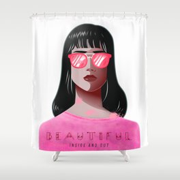 Beautiful Woman Shower Curtain