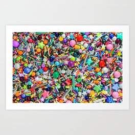 Rainbow Sprinkles - cupcake toppings galore Art Print