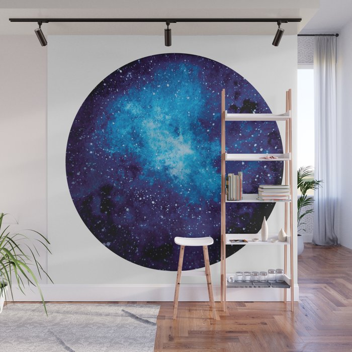 Calm Blue Deep Watercolor Galaxy Wall Mural By Dekroshaart Society6 - Galaxy Wall Mural Calm Blue Deep Watercolor Galaxy Wall Mural By Dekroshaart Society6 - Galaxy Wall Mural