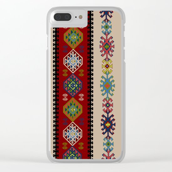 Kilim pattern #022 Clear iPhone Case