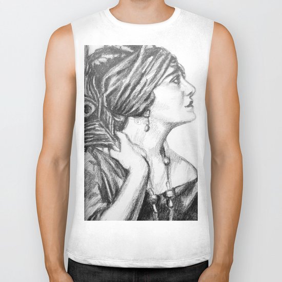 Peacock Feather Biker Tank