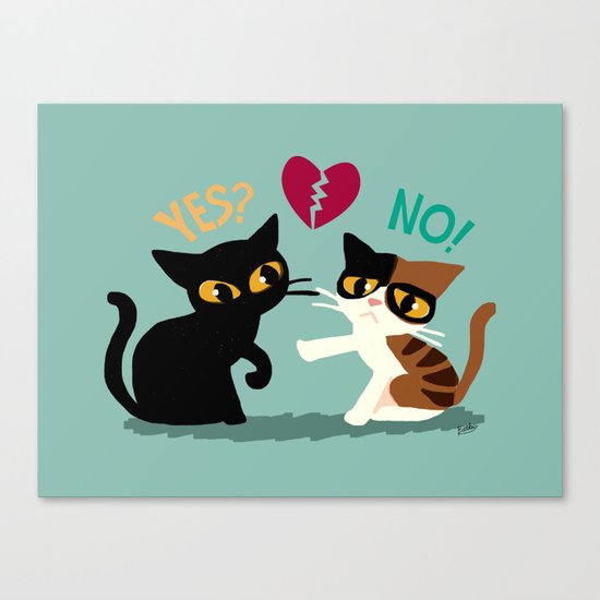 Yes or No Canvas Print