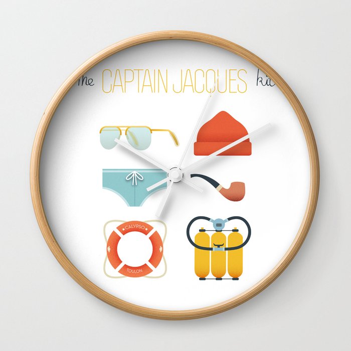 Captain Jacques 02 Wall Clock