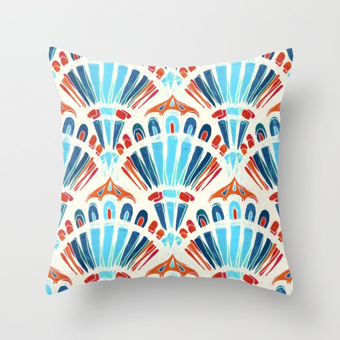 Carnival Throw Pillow by micklyn Society6