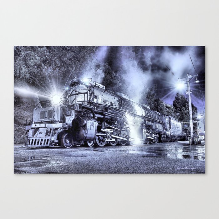 UP 4014. Union Pacific. Ghost Train. © J&S Montague. Canvas Print