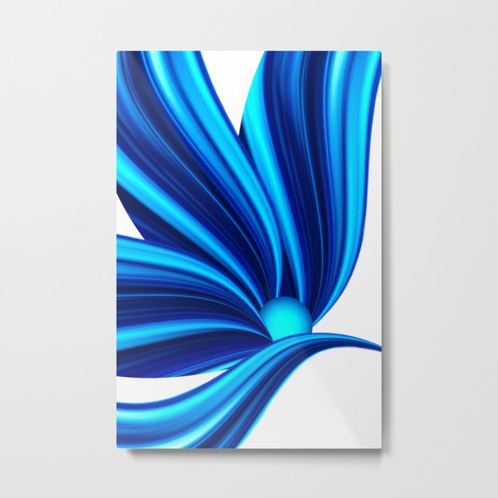 Abstract blue 208 Metal Print
