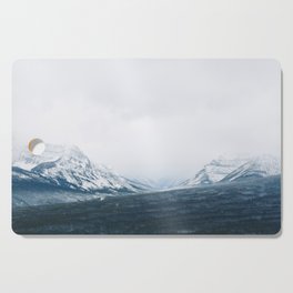 Snow Capped Mountains in Banff Cutting Board