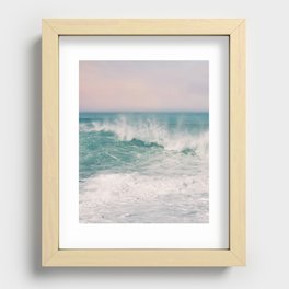 Sunny Blue Recessed Framed Print