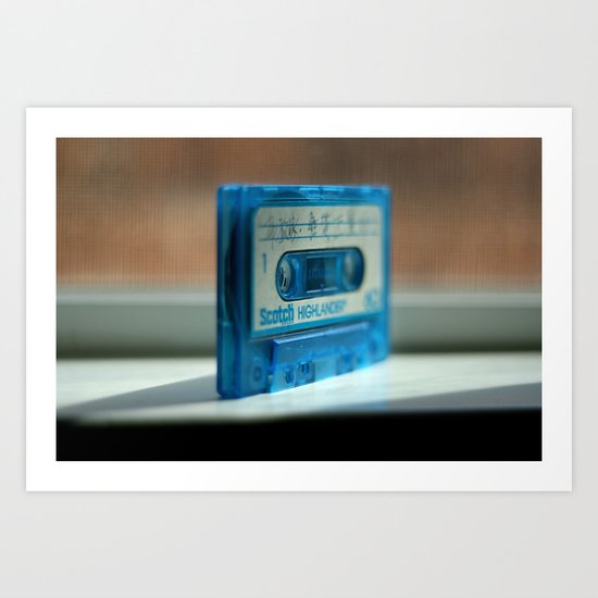 Blue Tape Art Print
