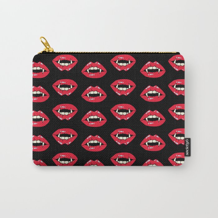 Vampire Mouth - Black Carry-All Pouch