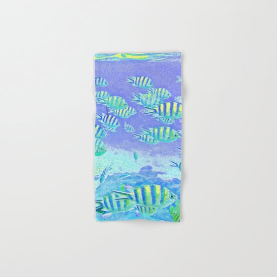Pastel Fish Hand & Bath Towel