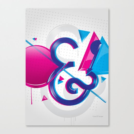 Circles & Triangles Canvas Print