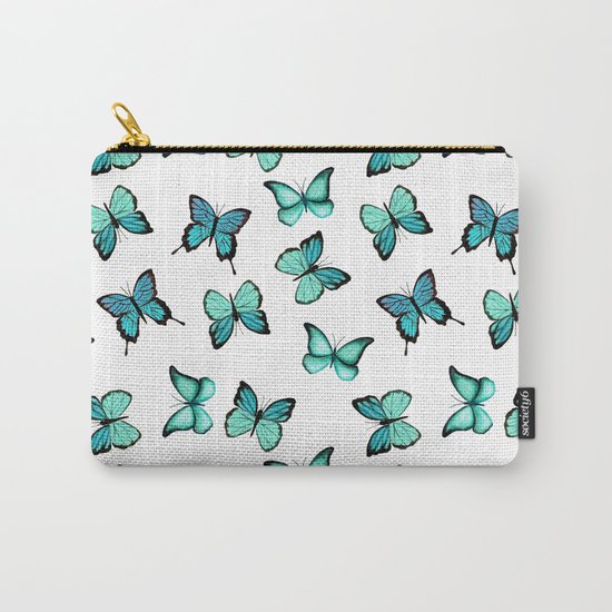 Blue butterflies Carry-All Pouch