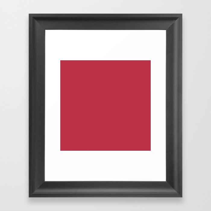 Persian Red Framed Art Print