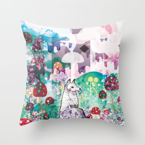 Wonder World Throw Pillow