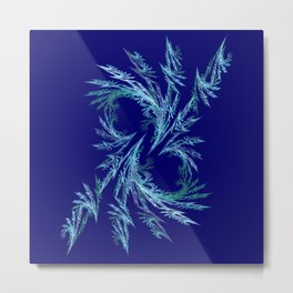 Delicate ornaments in blue Metal Print | Classicblue, Pattern, Ornament, Delicateornaments, Blue, Elegantornament, Digital, Fractaldesign, Fractalart, Twohearts 