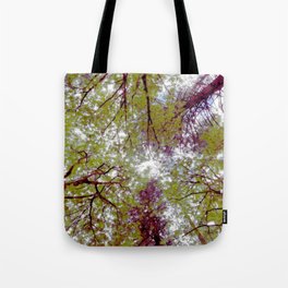 Cottagecore Mysterious Trees in Oil Tote Bag