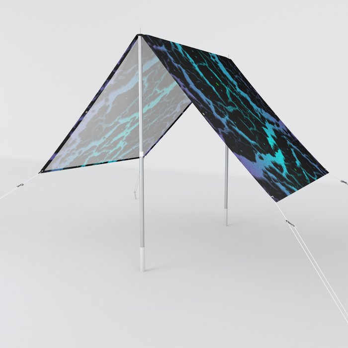 Cracked Space Lava - Purple/Cyan Sun Shade