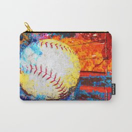 Colorful Baseball Art Carry-All Pouch