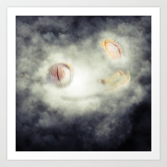 Frog Fog Art Print