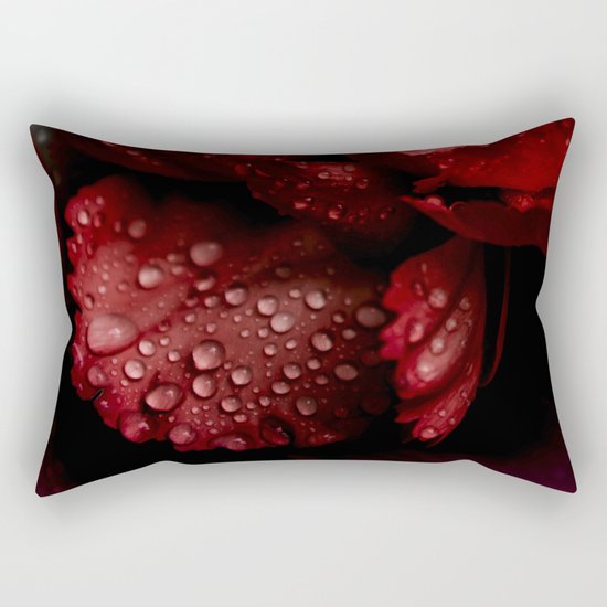 Carnations with drops. Rectangular Pillow