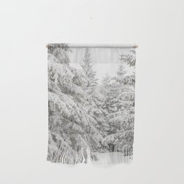 Snowy Forest Art Wall Hanging
