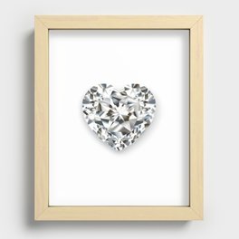 DIAMOND HEART Recessed Framed Print