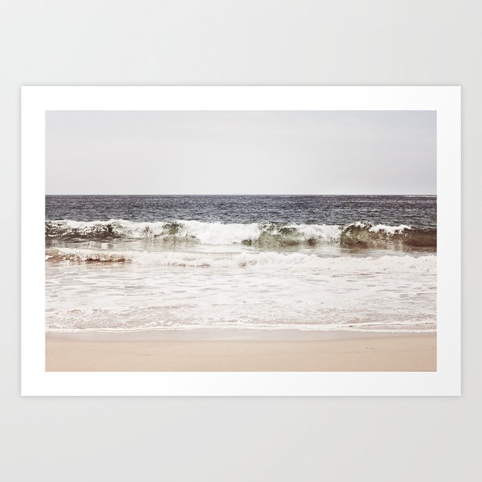 Neutral Ocean Landscape Photography Grey Seascape Art Gray Sea Beach Photo Coastal Print Art Print By Carolyncochrane