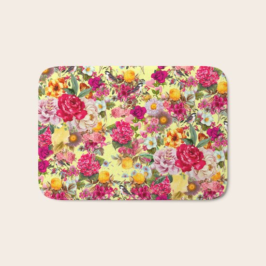 Botanic Pattern Bath Mat