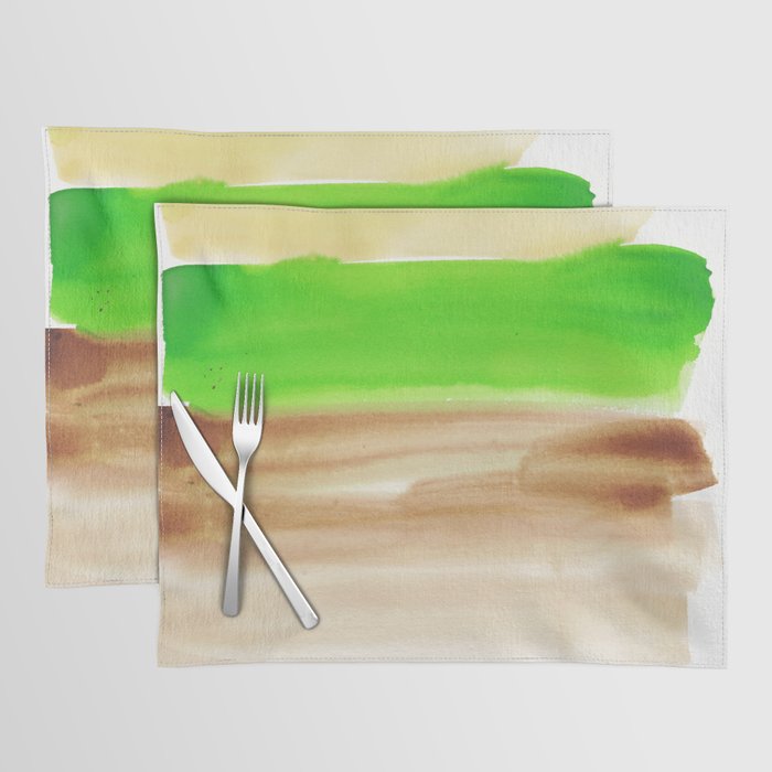 24 Abstract Painting Watercolor 220324 Valourine Original  Placemat