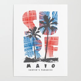 Maio surf paradise Poster