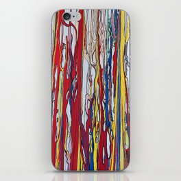 Abstract trees and fire iPhone Skin