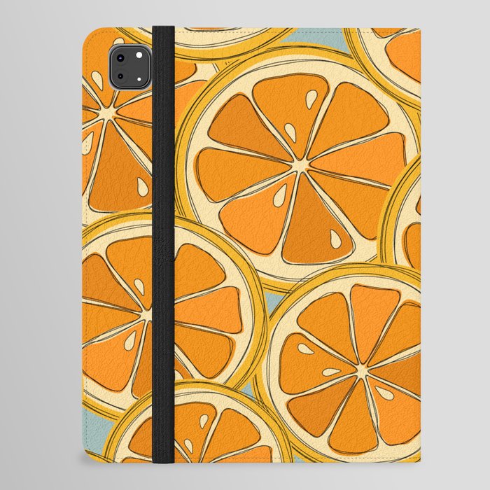 Fresh Summer Orange Slices iPad Folio Case