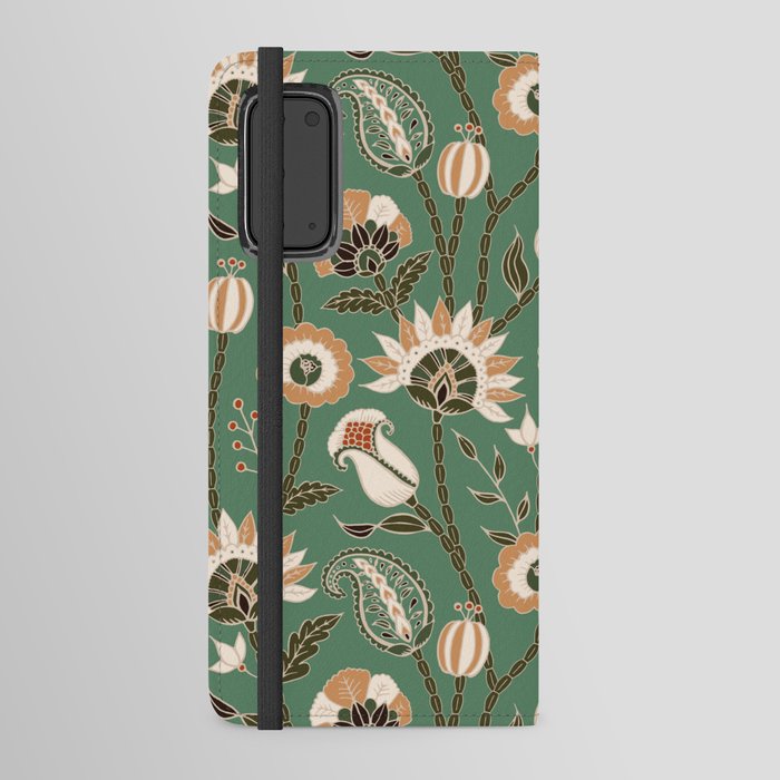 Oriental Jungle Flowers Android Wallet Case