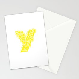 Y is for Yellowbells Stationery Card