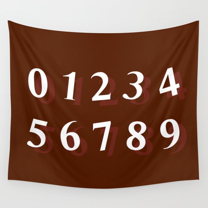NUMBERS (FOR CHILDREN) Wall Tapestry