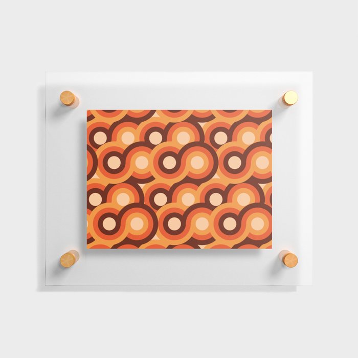 Groovy 70's Pattern Floating Acrylic Print