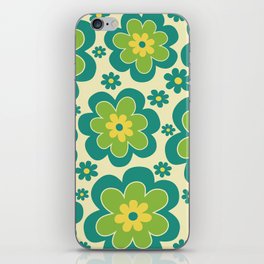 Colorful Retro Flower Pattern 597 iPhone Skin
