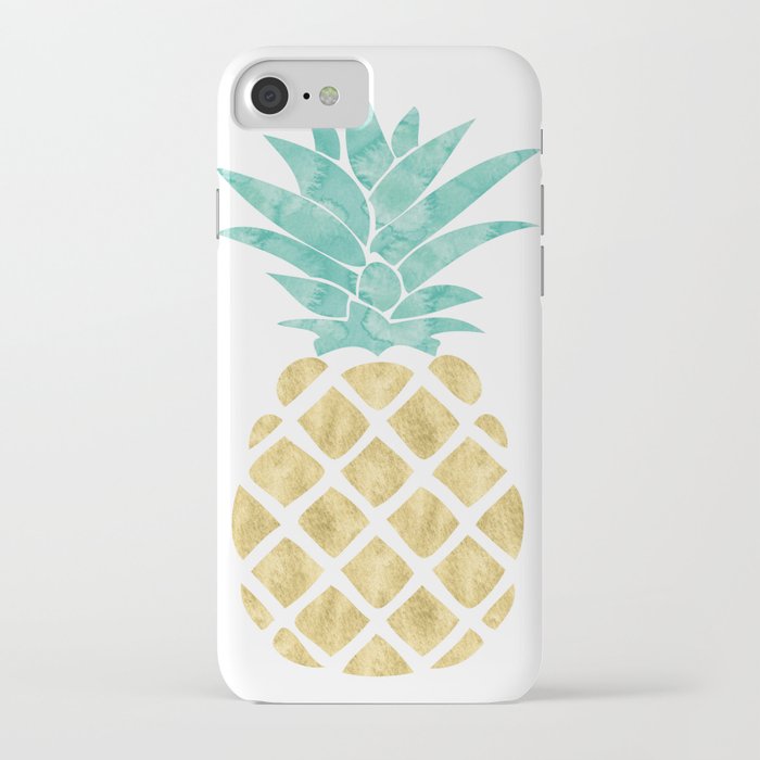 gold pineapple iphone case