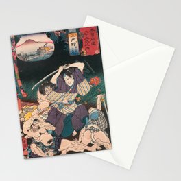 Utagawa Kuniyoshi - Of Brigands and Bravery: Kuniyoshi's Heroes of the Suikoden Warrior #7 Stationery Card
