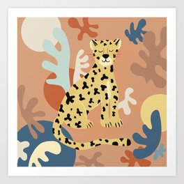 Matisse Cheetah Art Print