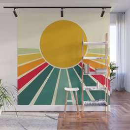 Colorful Vintage Sunshine, Retro Style 10 Wall Mural