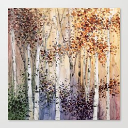 4 season watercolor collection - autumn Canvas Print